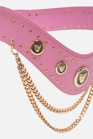 Product view of CAMILLA designer pink belt 