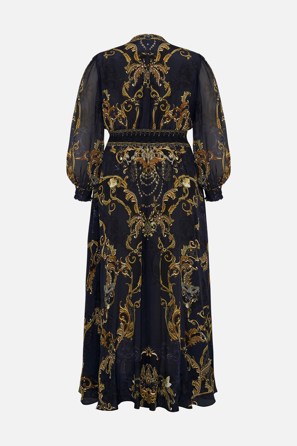 BUTTON DRESS WITH SHAPED WAISTBAND MOONLIGHT MELODIES