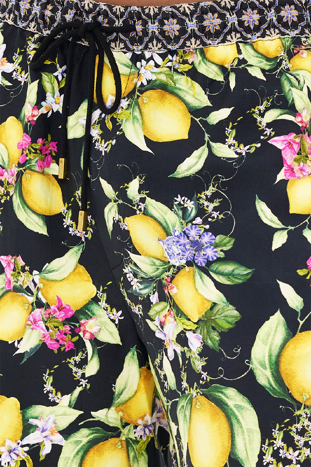 The CAMILLA LONG DRESS WITH TIE FRONT SAIL AWAY WITH ME in our  print.