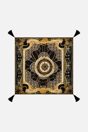Product view of CAMILLA silk square scarf in Tether Me Not print 