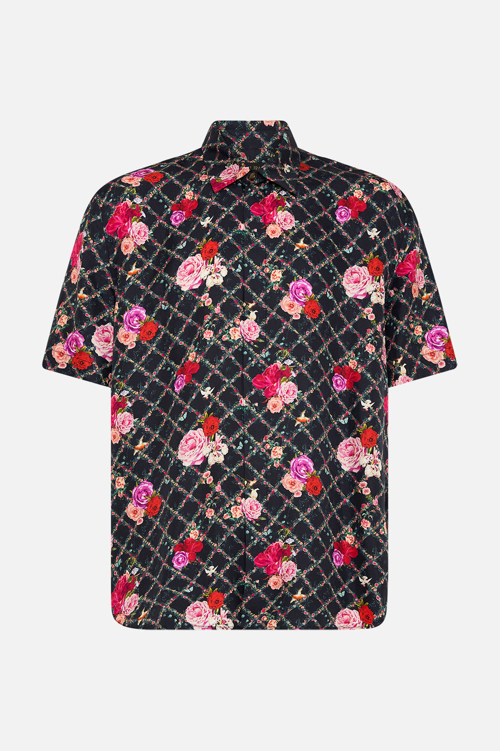 The CAMILLA KIDS T-SHIRT DRESS WITH FLARE HEM 4-10 ITALIAN ROSA in our ITALIAN ROSA print.