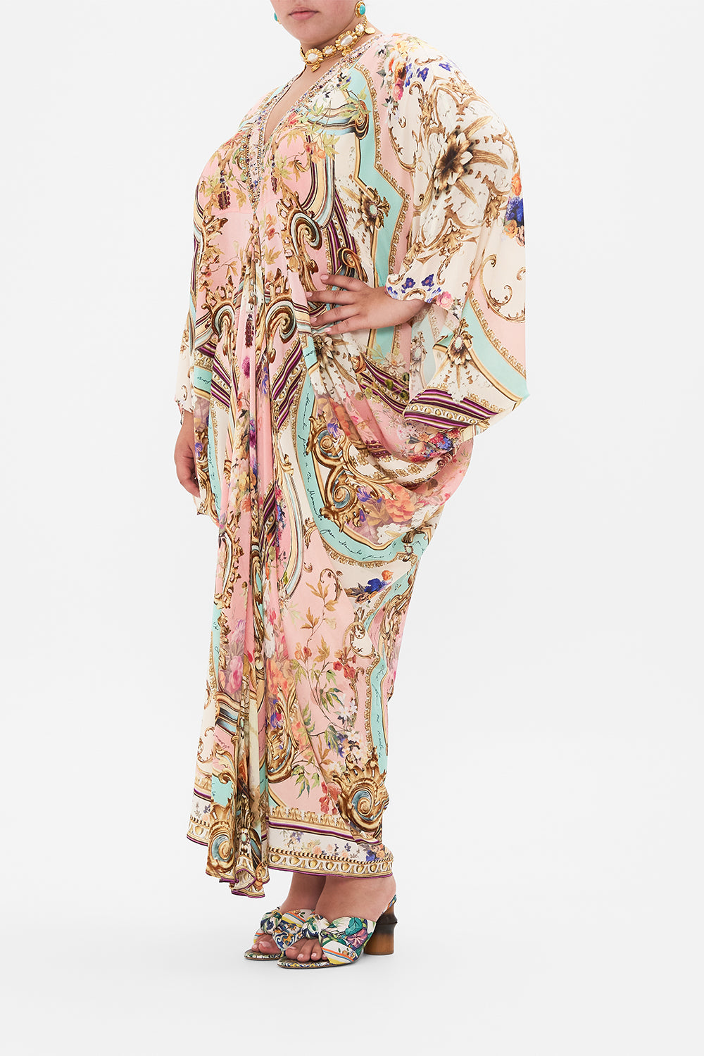 T SHAPE LONG KAFTAN LETTERS FROM THE PINK ROOM