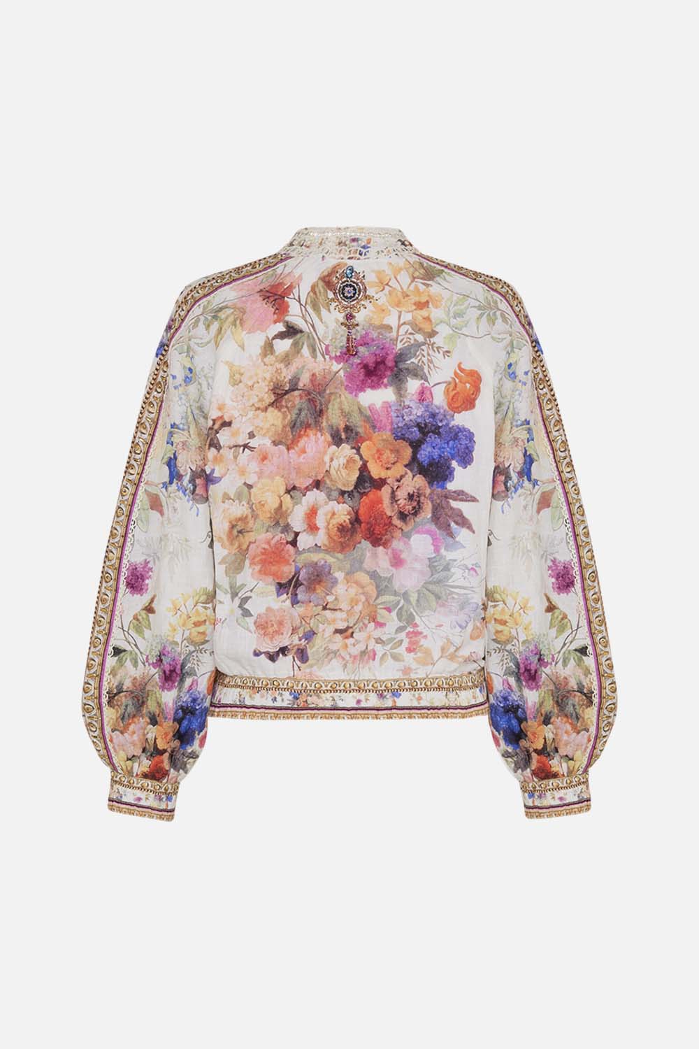 PANELLED SLEEVE BLOUSON BOMBER FRIENDS WITH FRESCOS