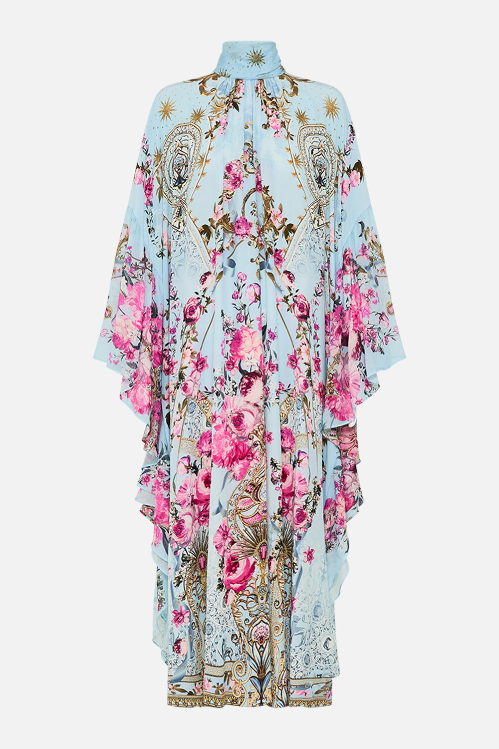CAMILLA silk kaftan in Down The Garden Path print