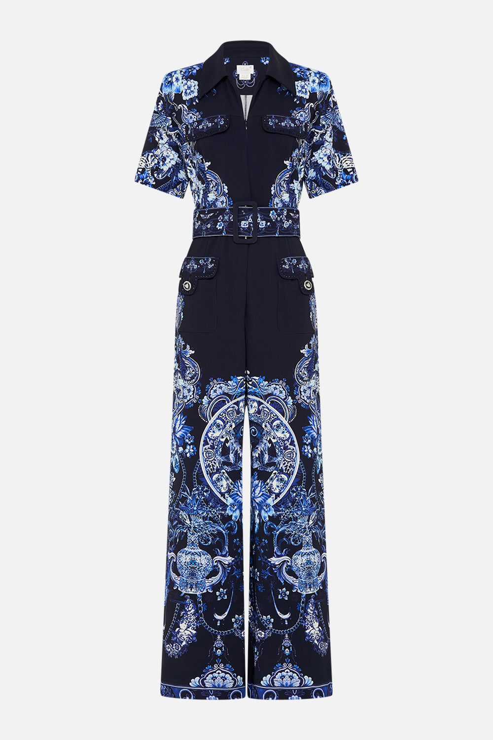 CAMILLA jumpsuit in Delft Dynasty print 