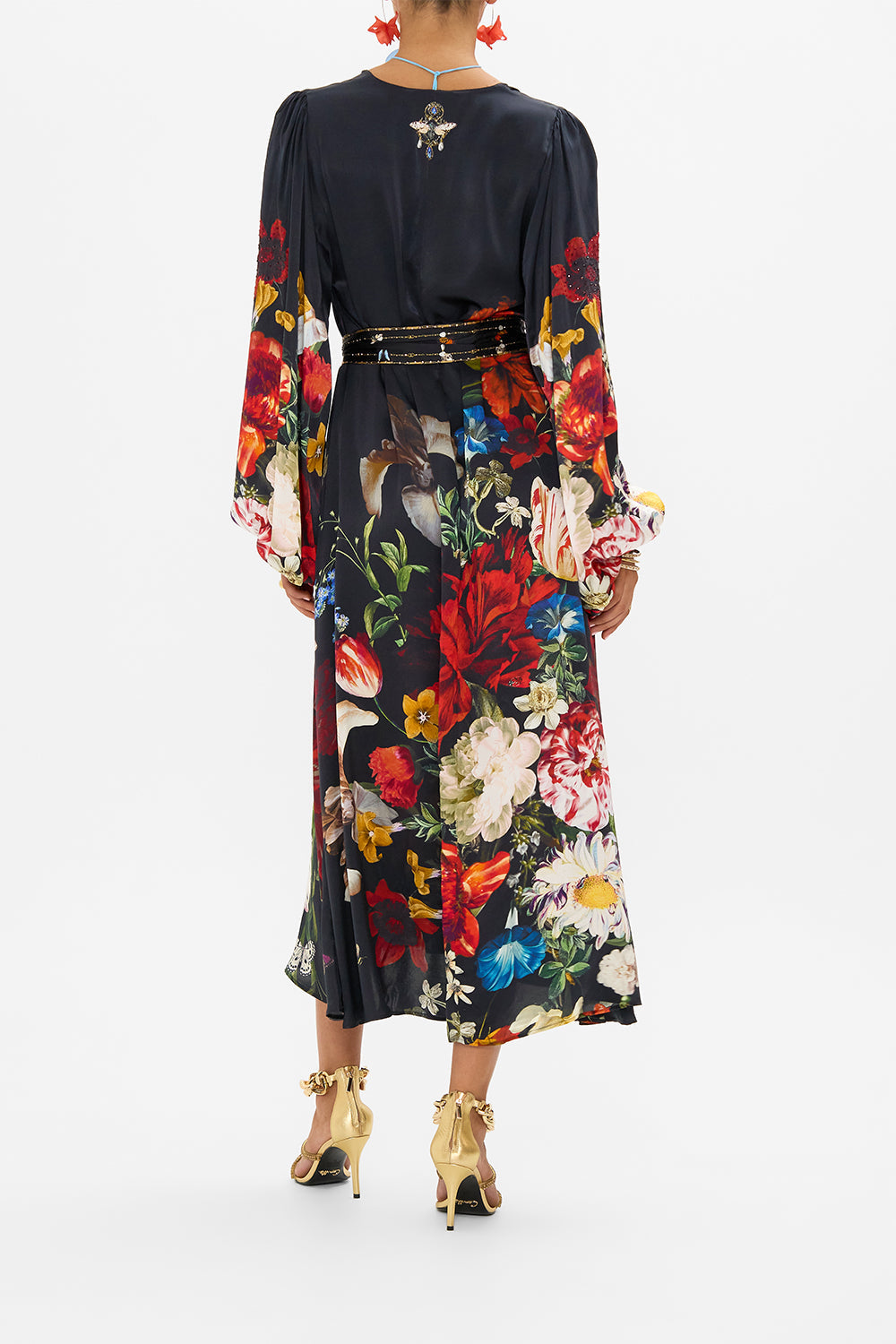 CAMILLA floral print mini dress in A Still Life print