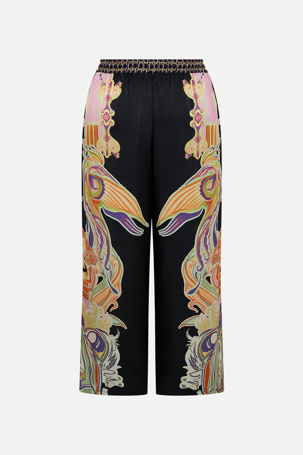 CAMILLA silk pants in Club Cinemania print