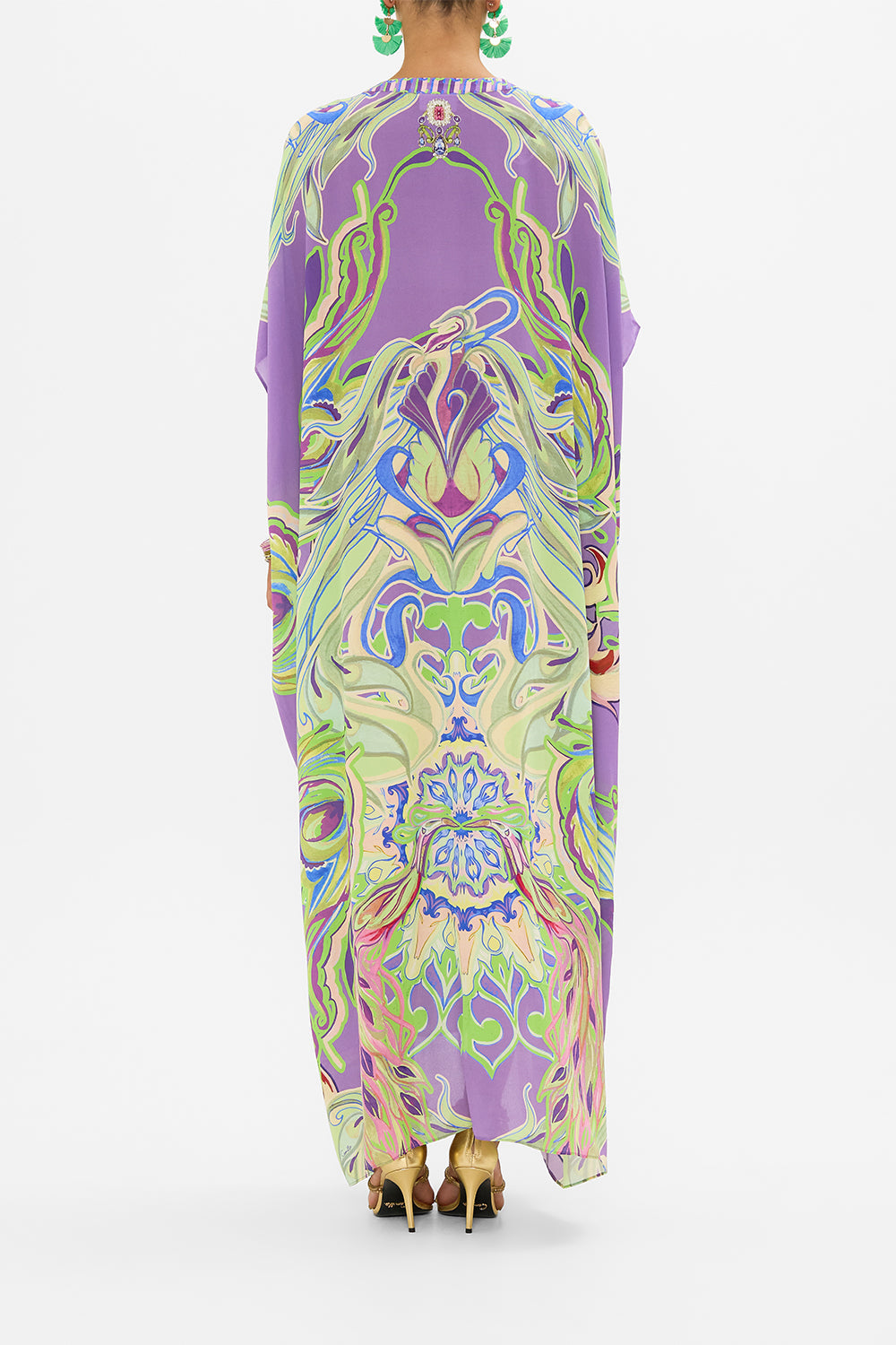 CAMILLA silk kaftan in Amsterdam Jewel print