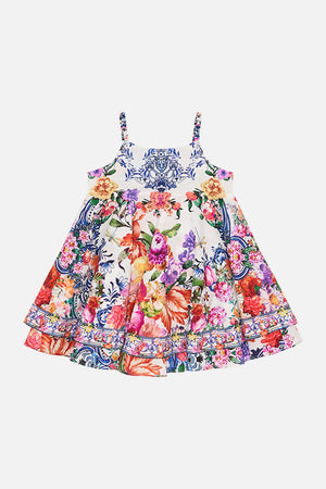Back product view of zMilla By CAMILLA babies ruffle dress in Dutch is Life print
