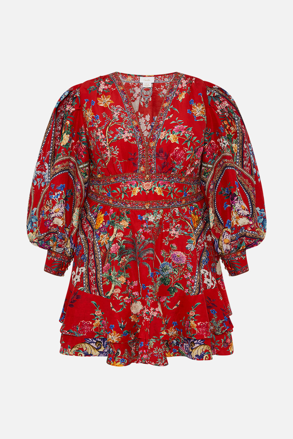 CAMILLA silk floral print dress om The Summer Palace print