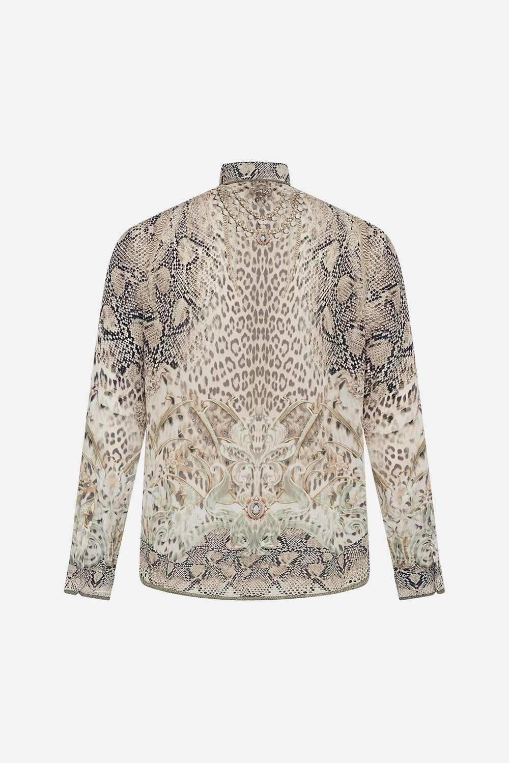 Hotel Franks by CAMILLA mens shirt in Looking Glass Houses print 