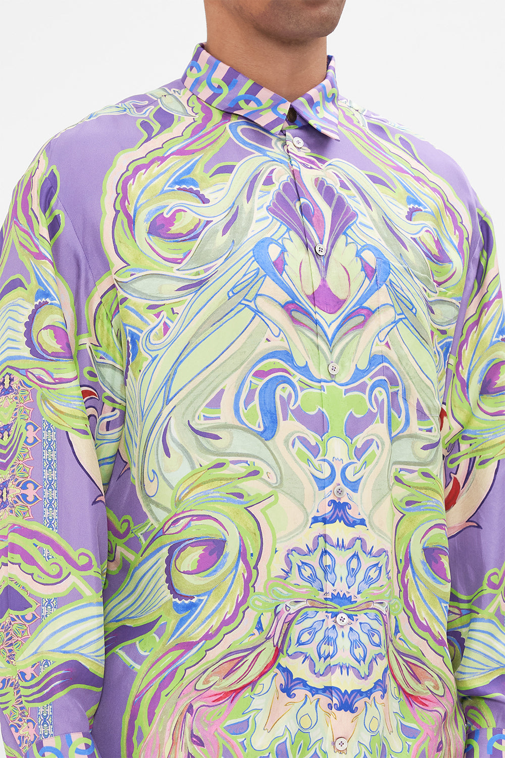 The CAMILLA KIMONO SLEEVE DRESS WITH SHIRRING DETAIL THE FLOWER CHILD SOCIETY in our  print.