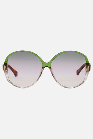 AFTERNOONS IN AMALFI SUNGLASSES FERN / ROSE