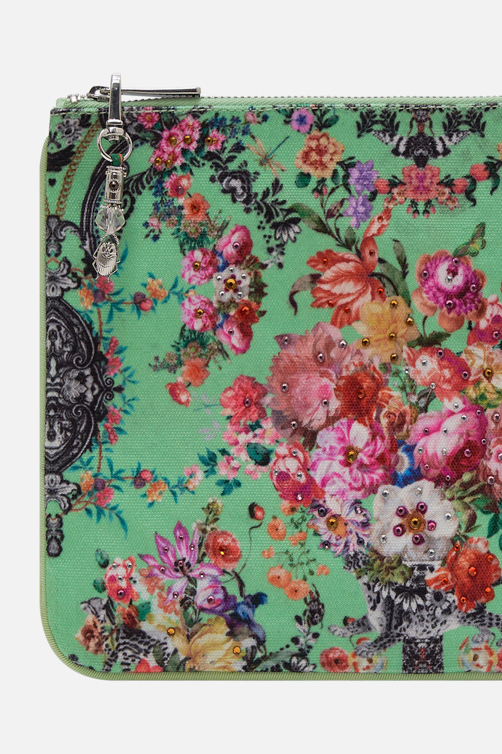 CAMILLA designer clutch bag in Porcelain Dream priint