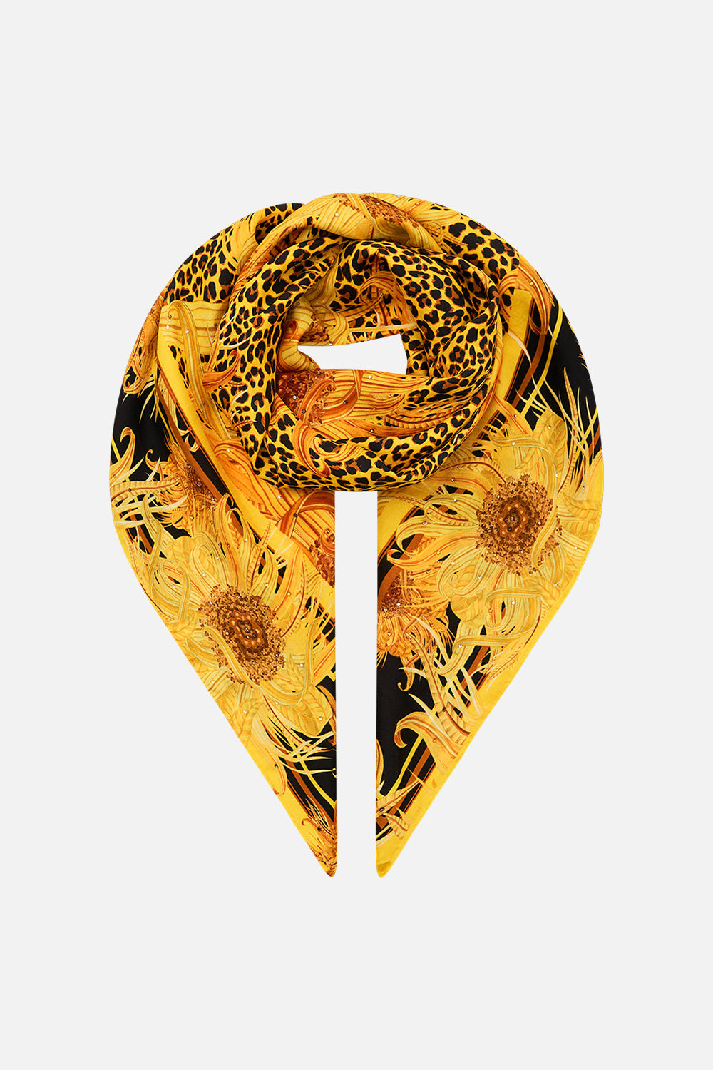 CAMILLA silk scarf in Make Me Your Masterpiece print