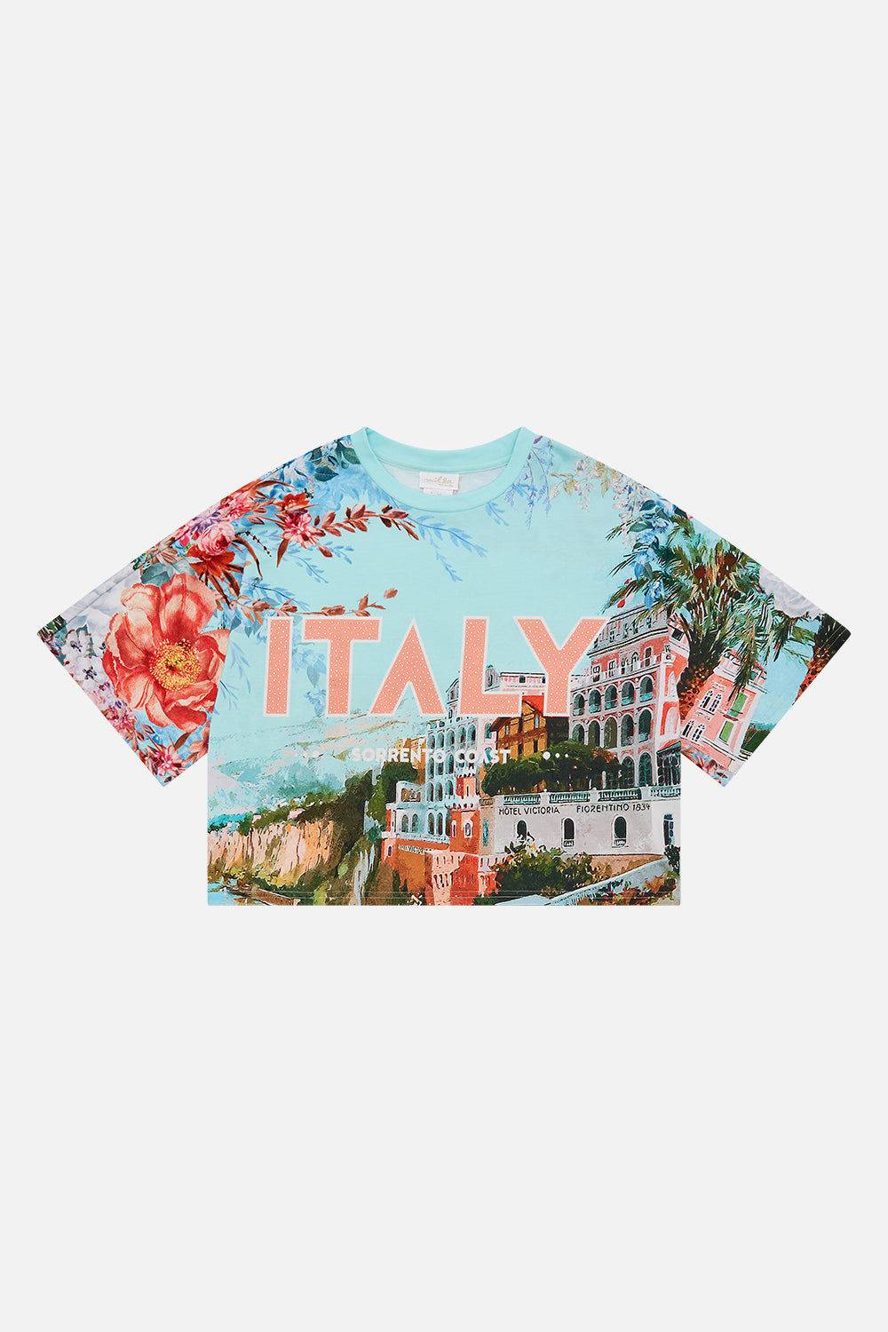 Product view of Milla By CAMILLA  ids batwing tee in From Sorrento With Love print
