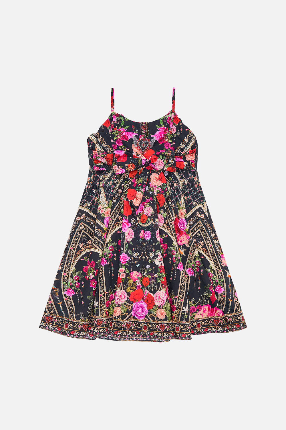 Milla By CAMILLA kids frill dress with bow in Reservation For Love print 