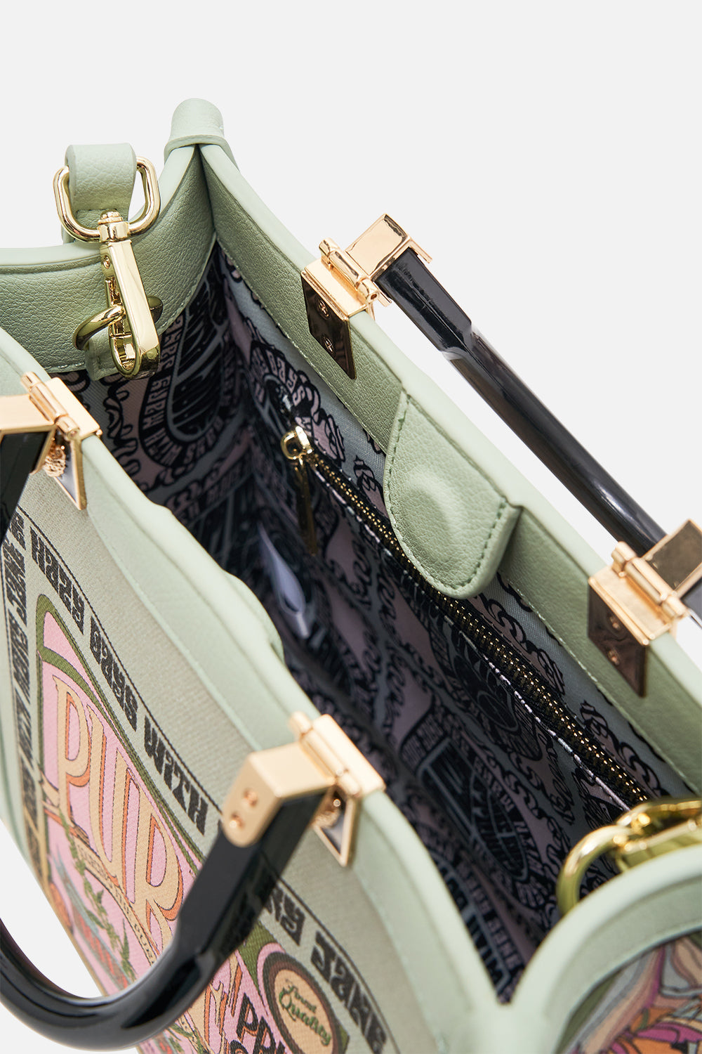 CAMILLA tote bag in Lets Chase Rainbows print