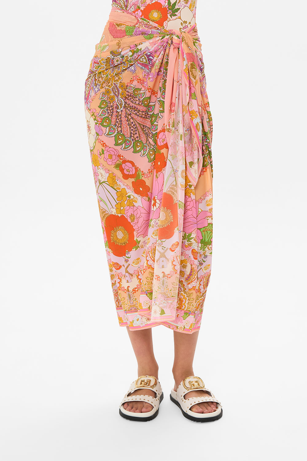 CAMILLA resortwear sarong in Clever Clogs print