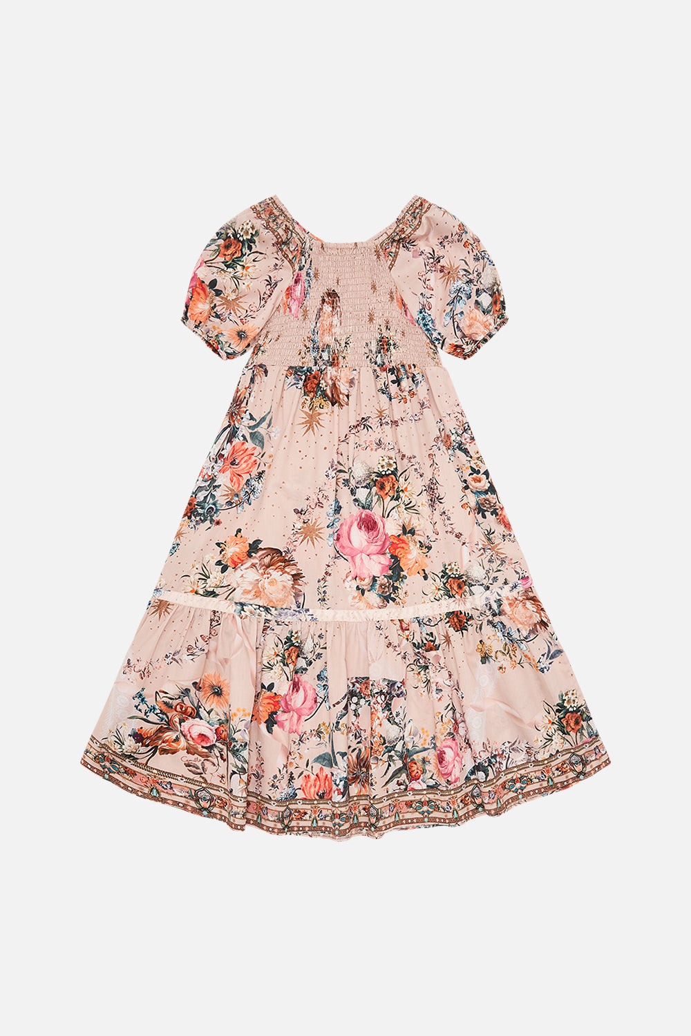 Milla by CAMILLA kids  floral print ribbon maxi dress Rose Garden Revolution print