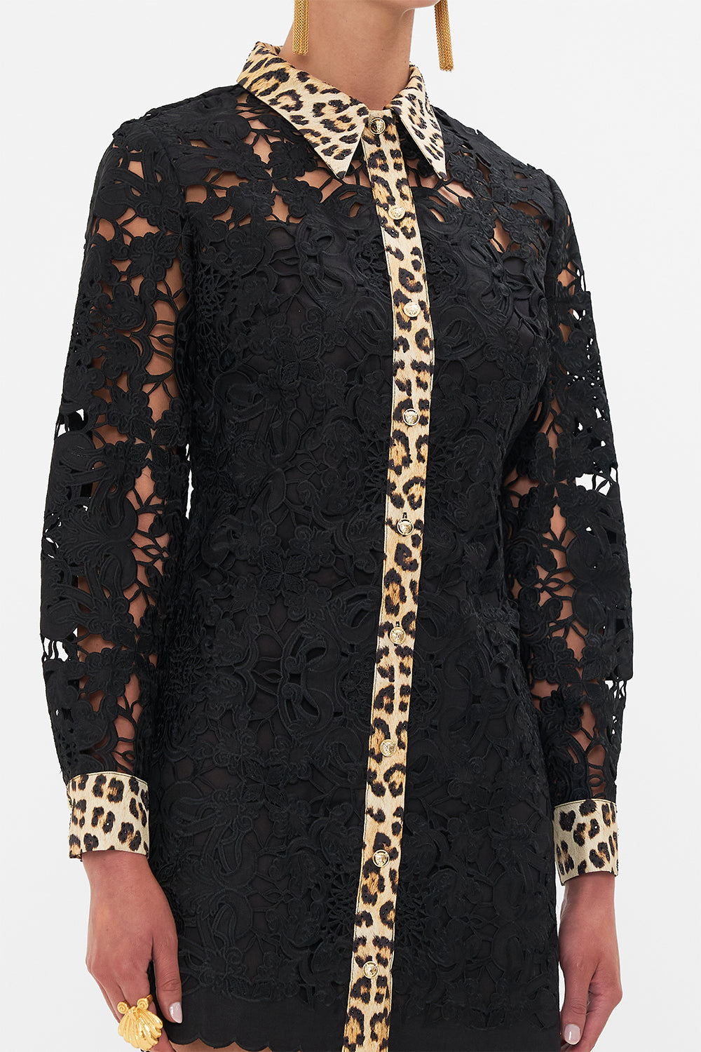 The CAMILLA NECKTIE DRESS WITH ELASTICATED WAIST HEART LIKE A WILDFLOWER in our  print.