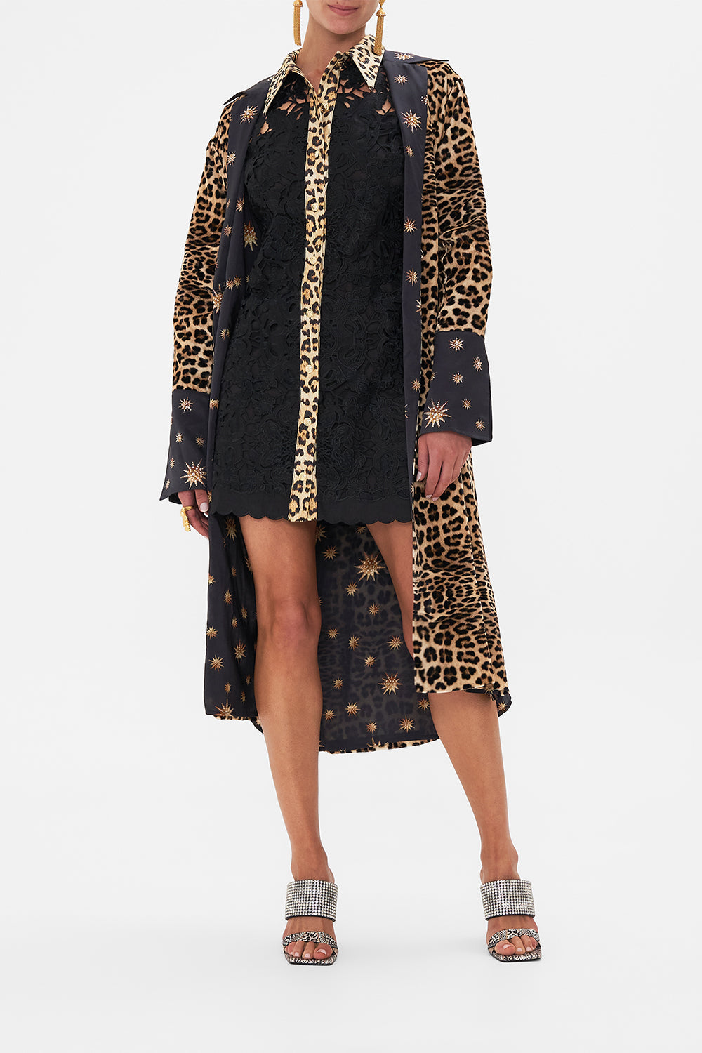 The CAMILLA NECKTIE DRESS WITH ELASTICATED WAIST HEART LIKE A WILDFLOWER in our  print.