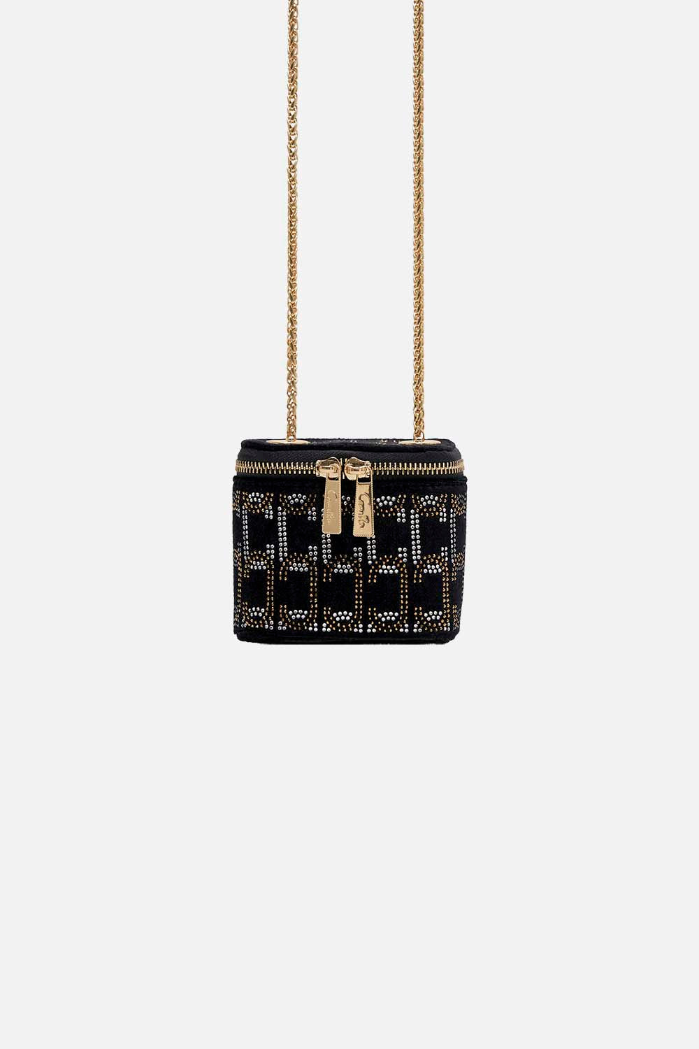 CAMILLA black mini box bag