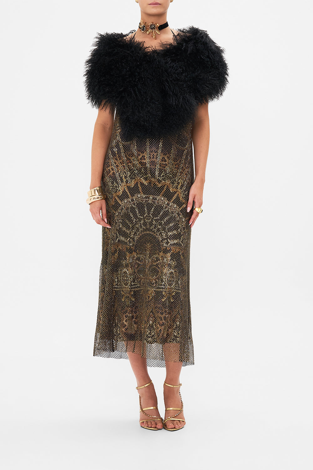 Product view of CAMILLA mongolian stole in Soul of A Star Gazer 