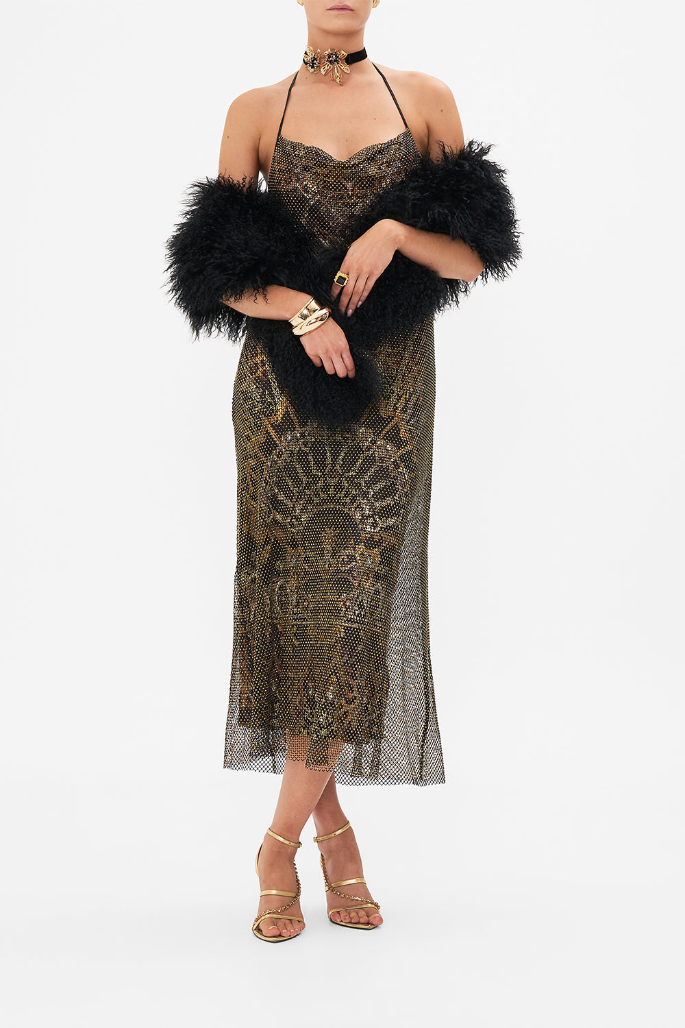 Product view of CAMILLA mongolian stole in Soul of A Star Gazer 