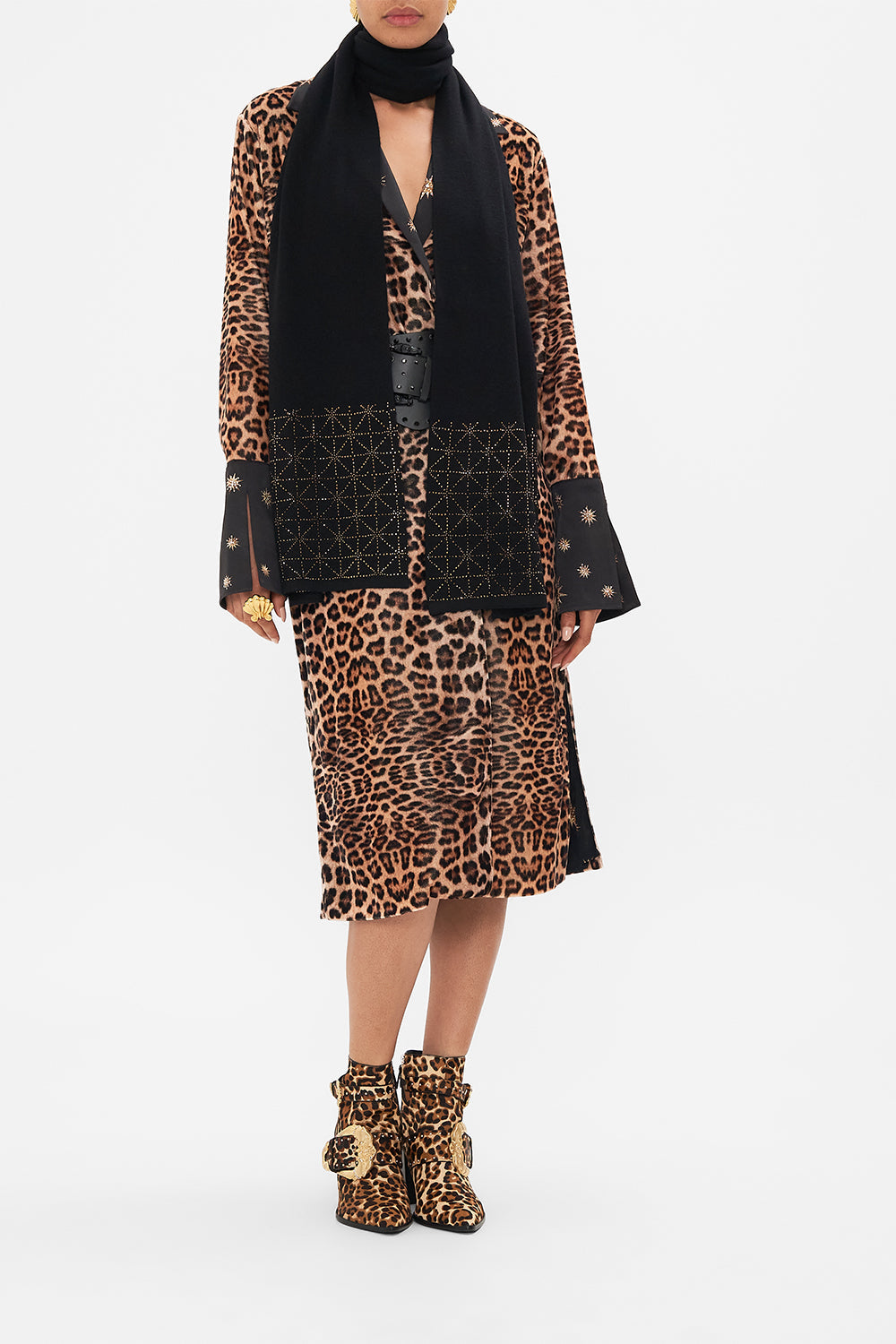 CAMILLA  luxury knit scarf in Soul of A Star Gazer print