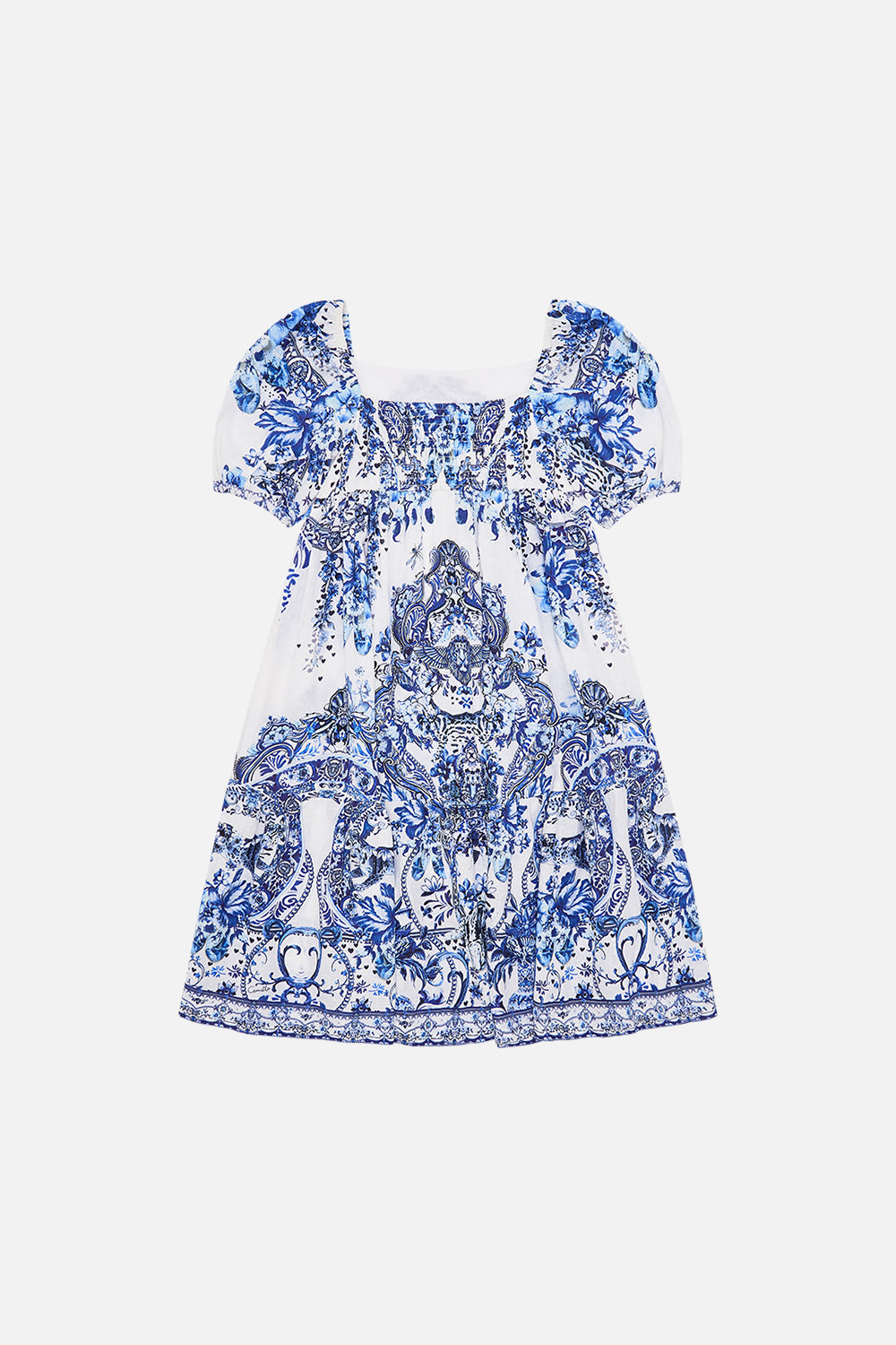 Back view of MILLA by CAMILLA kids midi dress in Glaze and Graze print