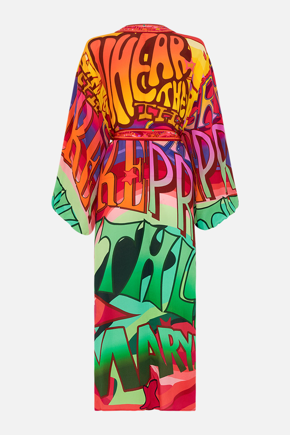 CAMILLA silk layer in Pure Prism print