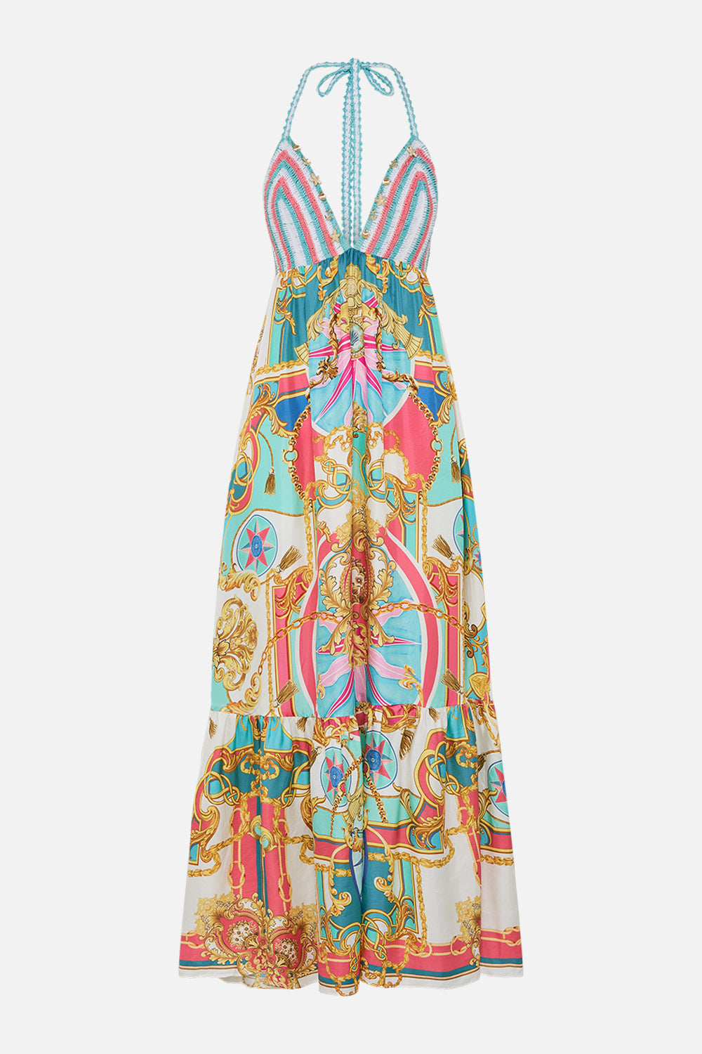 Product view of CAMILLA maxi dress in Sail Away With Me print