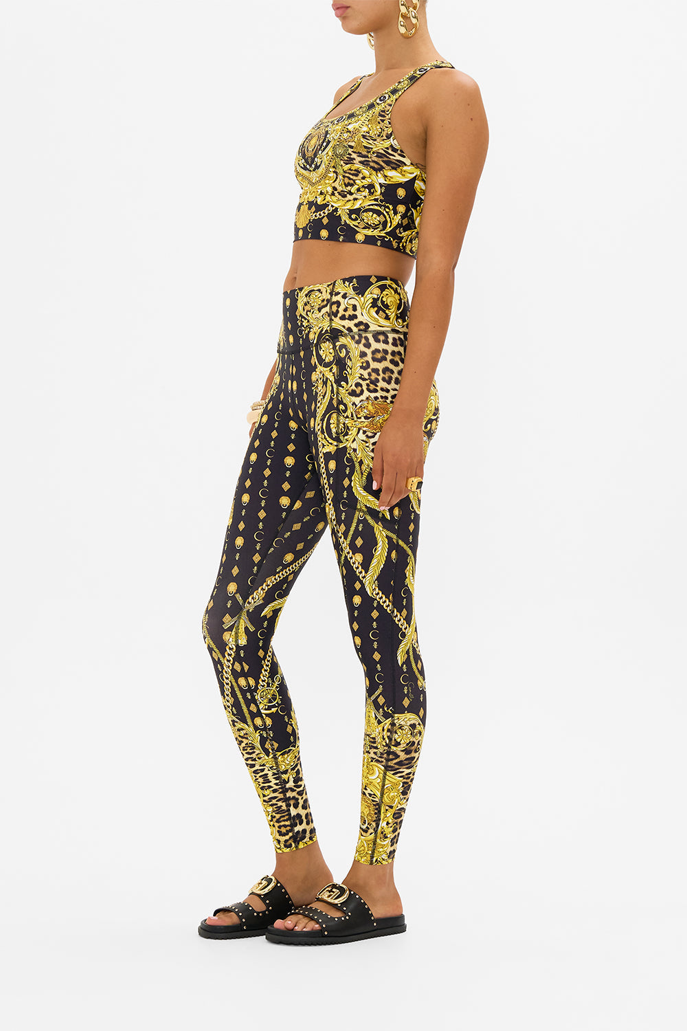 CAMILLA activewear leggings in Noveau Nature print