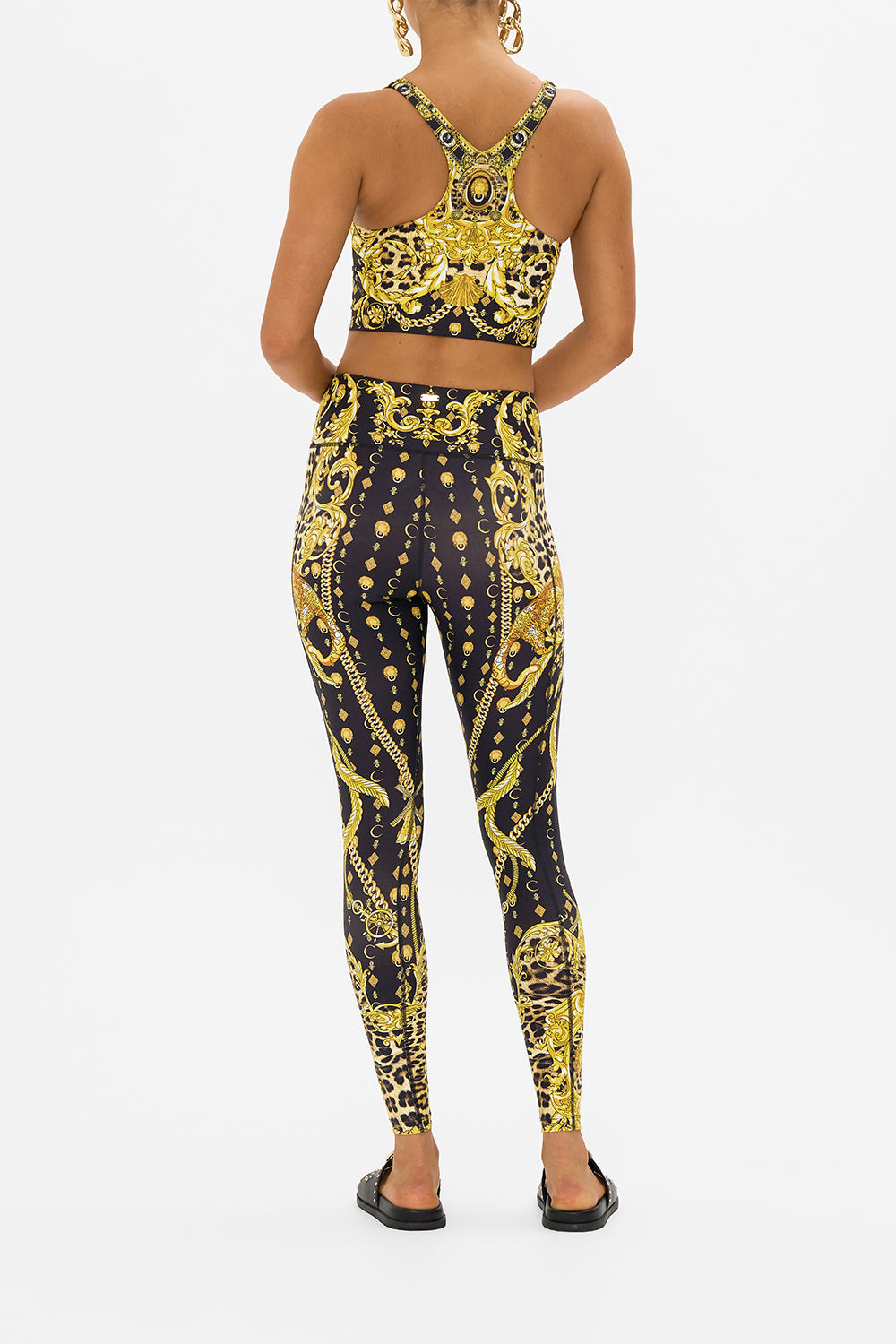 CAMILLA activewear leggings in Noveau Nature print