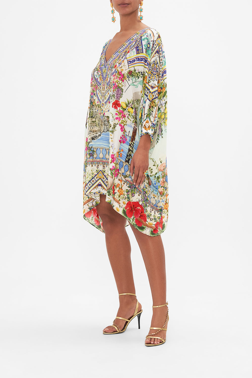 SHORT KAFTAN WITH CUFF AMALFI AMORE