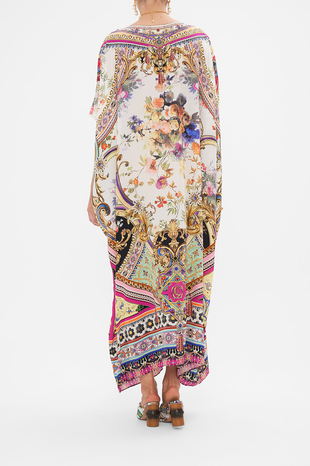 ROUND NECK KAFTAN FRIENDS WITH FRESCOS