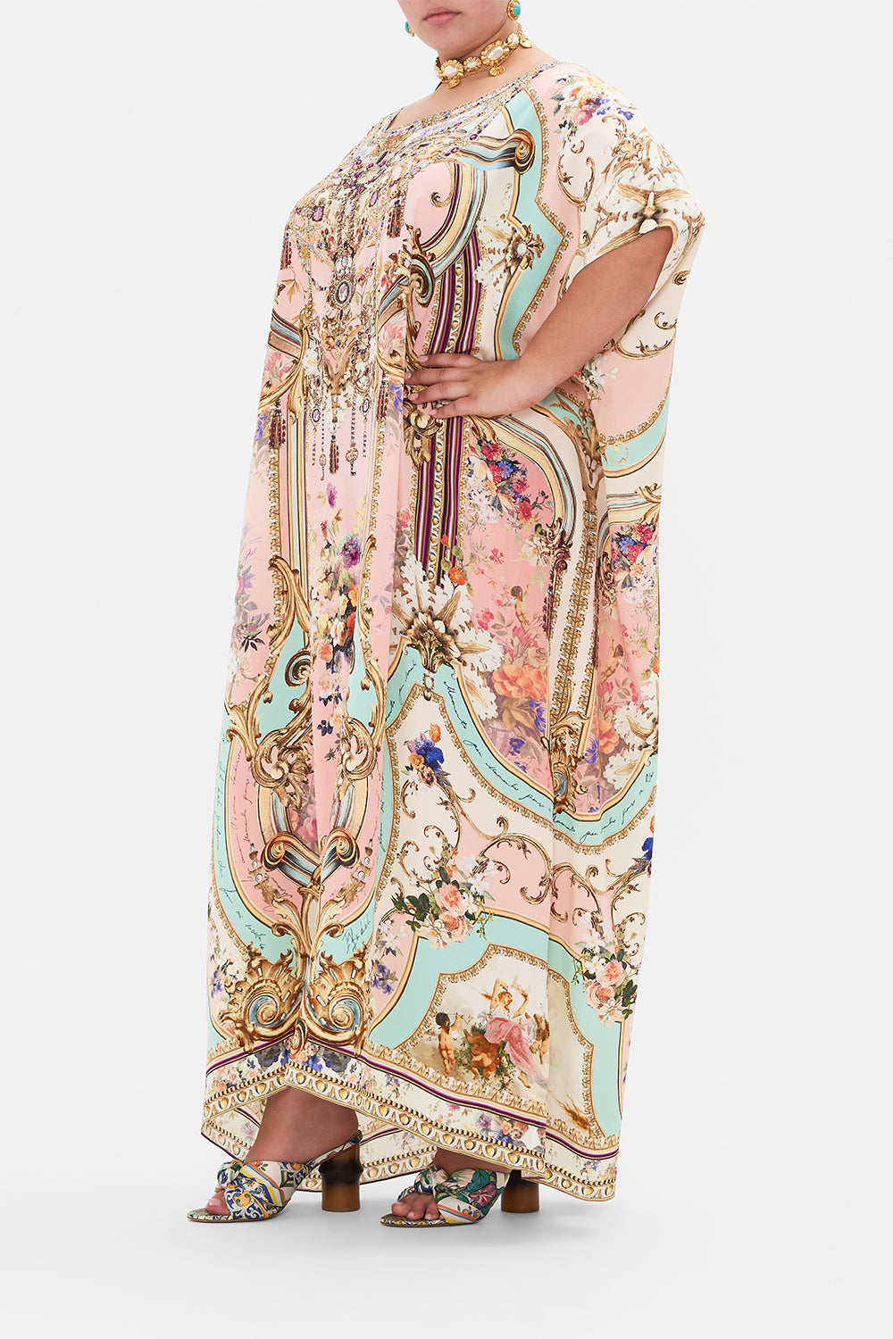 ROUND NECK KAFTAN LETTERS FROM THE PINK ROOM