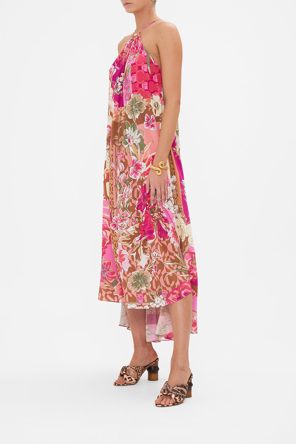 GATHER NECK HALTER MAXI DRESS A GIRL NAMED FLORENCE