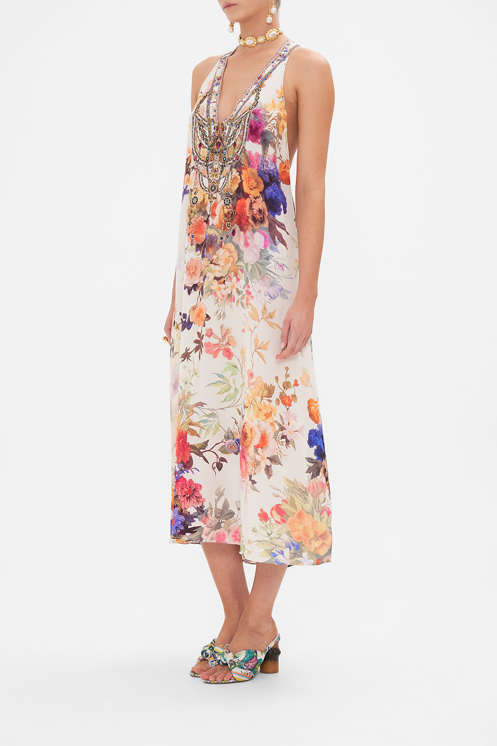 RACER BACK DRESS WITH HARDWARE FRIENDS WITH FRESCOS