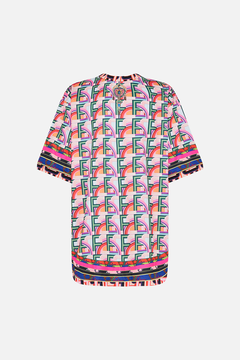 ACTIVE GRID IRON TEE WITH SIDE SPLITS CIAO BELLA