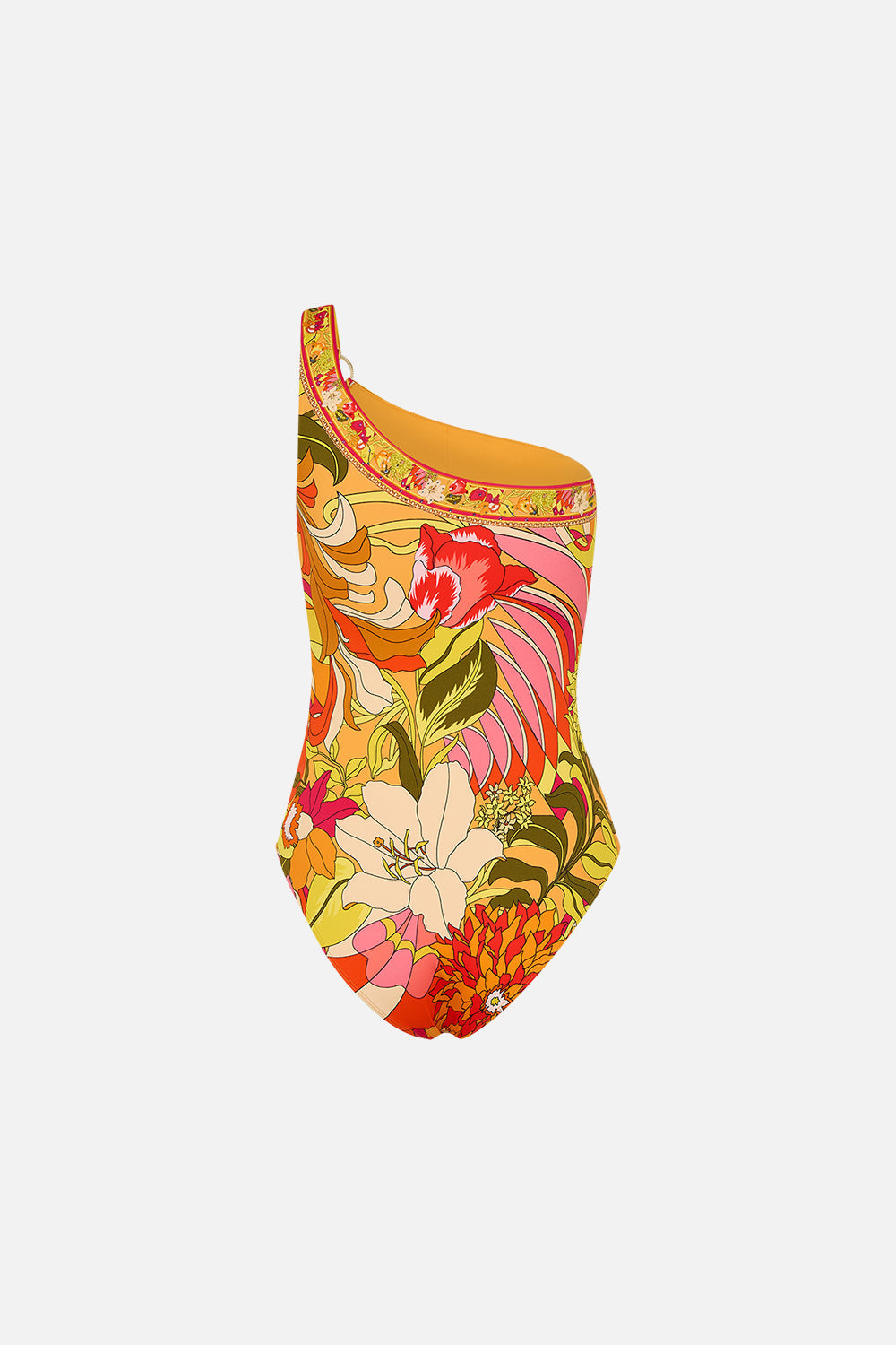CAMILLA floral one shoulder one piece in The Flower Child Society
