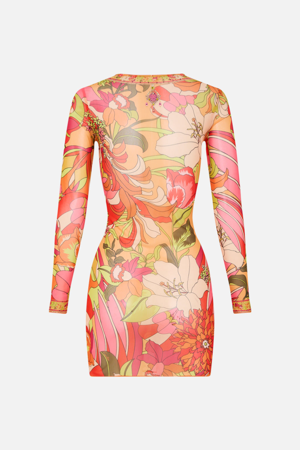 CAMILLA floral v-neck ring front cover up dress in The Flower Child Society