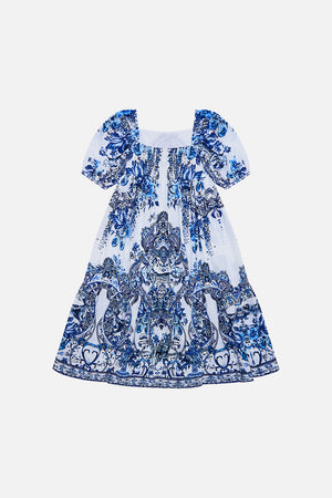 Back product view of Milla By CAMILLA kids mini dress in Glaze and Graze print