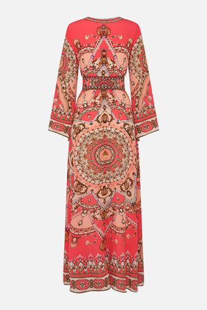 CAMILLA  kimono sleeve silk dress in Shell Games print