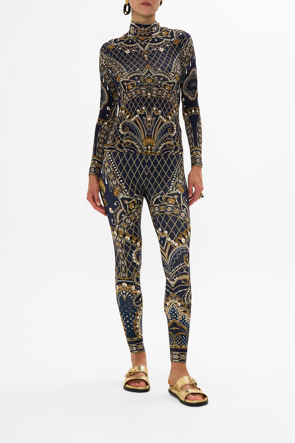 CAMILLA Gold/Black Leggings in Dance with the Duke