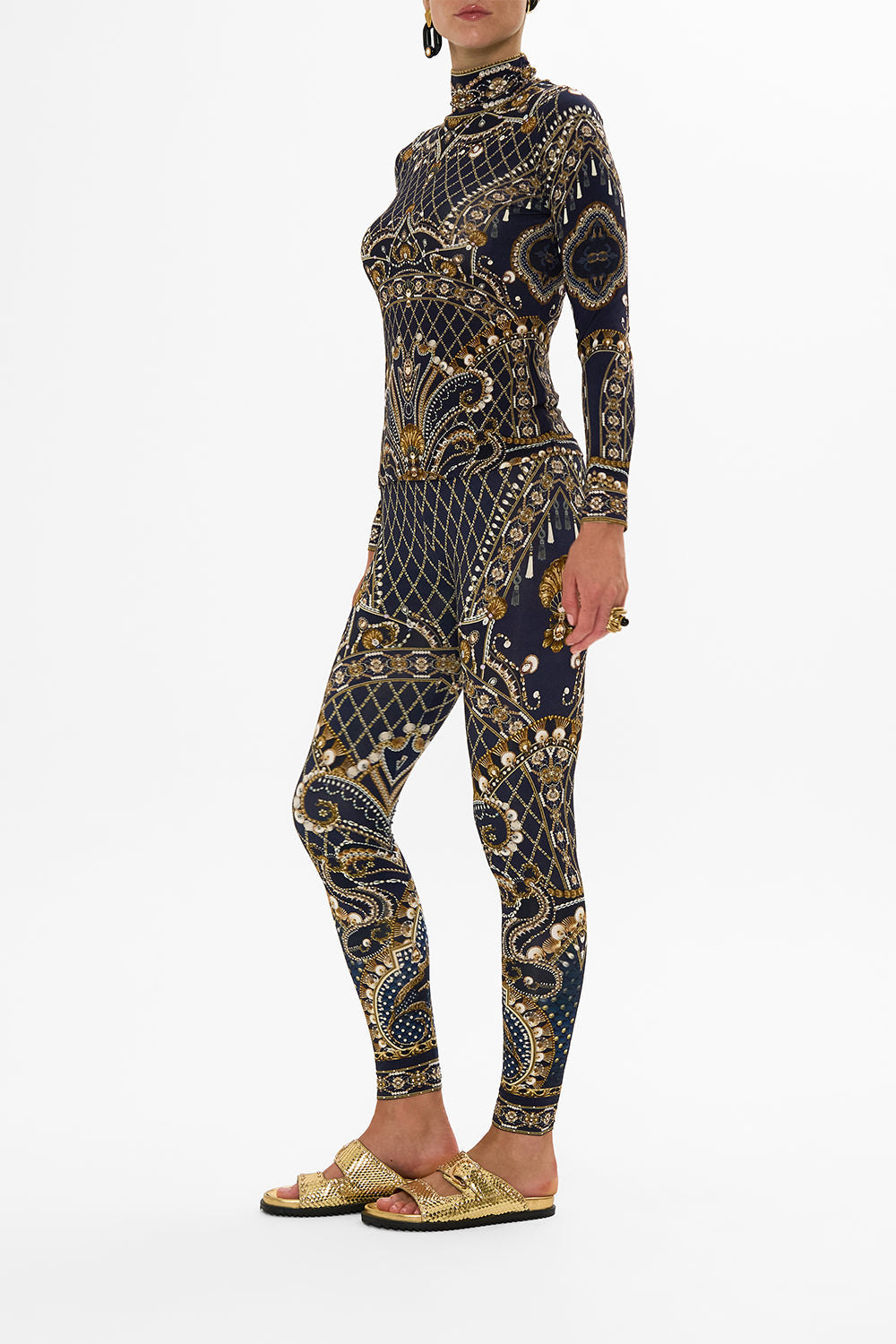 CAMILLA Gold/Black Leggings in Dance with the Duke