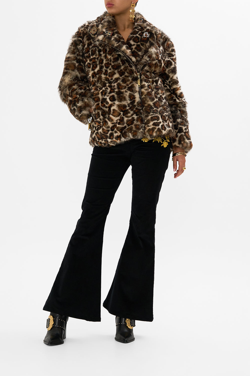 The CAMILLA LONG SARONG CAT WORSHIP in our  print.