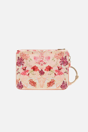 RING SCARF CLUTCH BLOSSOMS AND BRUSHSTROKES