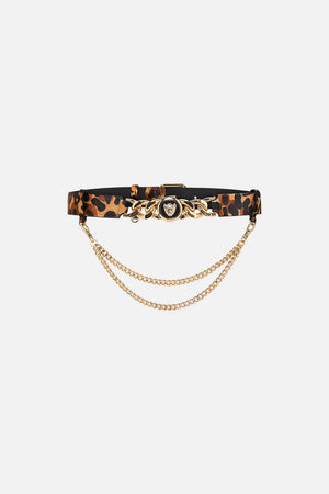 CAMILLA leopard print belt 